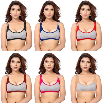 Inner Joy Women Everyday Non Padded Bra(Multicolor)