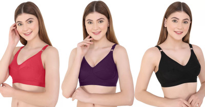 Paryag Women Bralette Non Padded Bra(Multicolor)