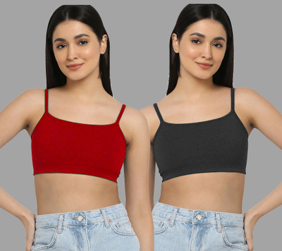 Beach Curve A_Nora Bra Women Minimizer Lightly Padded Bra(Red, Black)