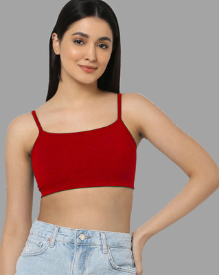 Beach Curve A_Nora Bra Women Minimizer Lightly Padded Bra(Red)
