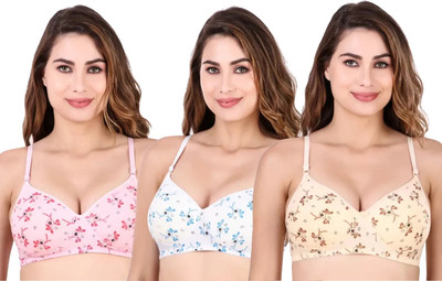 Stockton Women T-Shirt Lightly Padded Bra(Multicolor)
