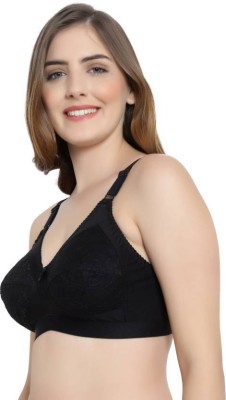 Elelgstyle Women T-Shirt Non Padded Bra(Black)