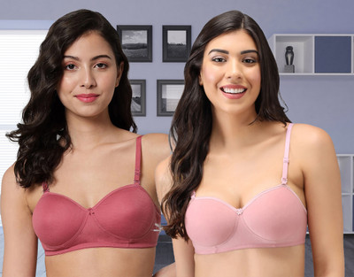aamarsh D-Demi Bra Women Minimizer Lightly Padded Bra(Pink)
