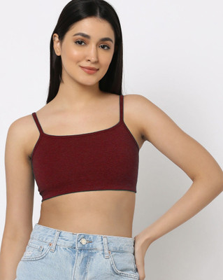 Beach Curve Nora Bra Women T-Shirt Non Padded Bra(Maroon)