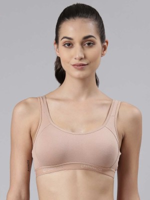 Women Sports Non Padded Bra(Beige)