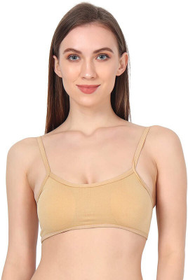 Unique Style 6 Strap Bra Women Full Coverage Lightly Padded Bra(Beige, White)