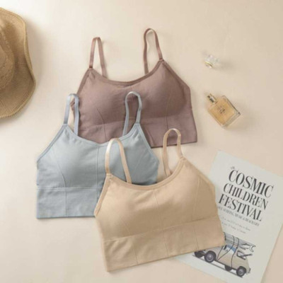 FASHOKART Unique Design Women Full Coverage Lightly Padded Bra(Beige, Purple, Grey)