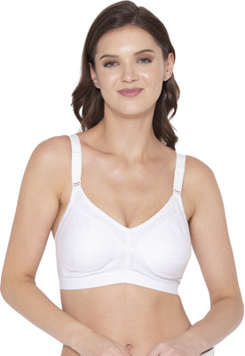 SOUMINIE Women Full Coverage Non Padded Bra(White)
