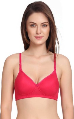 NUDORA Women T-Shirt Lightly Padded Bra(Pink)