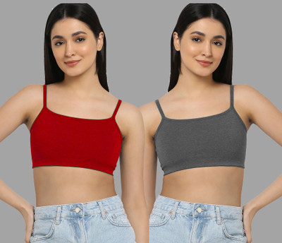 aamarsh A_Nora Bra Women Minimizer Lightly Padded Bra(Red, Grey)