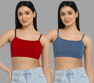 aamarsh A_Nora Bra Women Minimizer Lightly Padded Bra(Red, Blue)