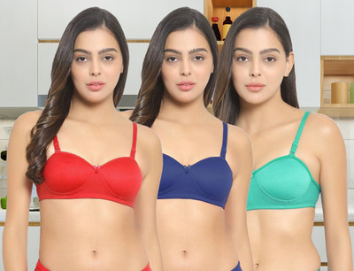 PIBU C-Demii Bra Women Minimizer Lightly Padded Bra(Multicolor)