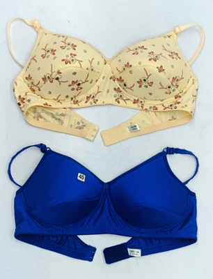 V Fashionic Enterprises FANCY MULTI-DAILY PADDED BRA (PACK OF 2 PCS.) Women Full Coverage Heavily Padded Bra(Multicolor)
