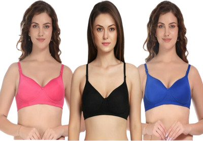 Saras soni-m push-up bra Women Push-up Non Padded Bra(Multicolor)