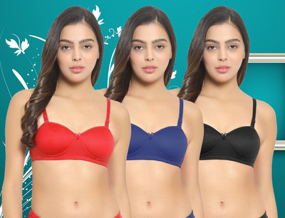PIBU D-Demii Bra Women Minimizer Lightly Padded Bra(Multicolor)