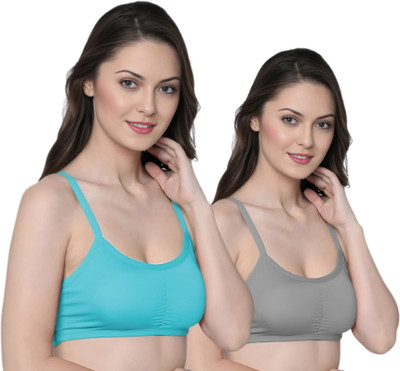 pikka Women Padded fully stretchable High Coverage Bra Women Full Coverage Lightly Padded Bra(Multicolor)