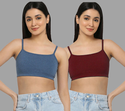 aamarsh A_Nora Bra Women Minimizer Lightly Padded Bra(Blue, Maroon)