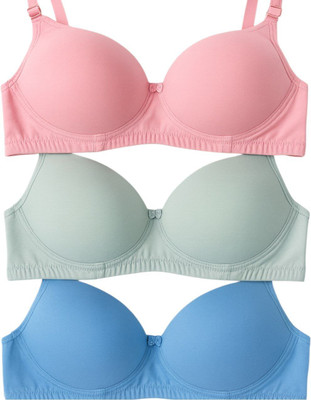 ARHANRAZA Women T-Shirt Lightly Padded Bra(Multicolor)