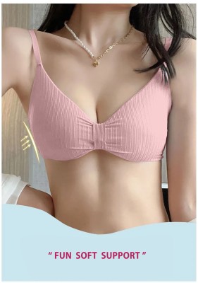 MSENTERPISE Women Full Coverage Lightly Padded Bra(Pink)