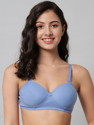 Beach Curve Women Minimizer Lightly Padded Bra(Light Blue)