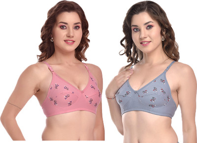 FASHARIOUS Full coverage Non Padded Regular Use Bra Bra Women Full Coverage Non Padded Bra(Multicolor)