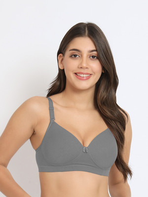 jetaasi Women Full Coverage Lightly Padded Bra(Grey)