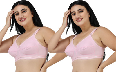 Ladyland Lajjo Women T-Shirt Non Padded Bra(Pink, Pink)