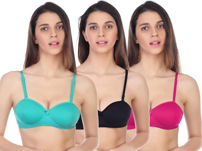 YVLORA WOMEN BRA Women Everyday Lightly Padded Bra(Multicolor)