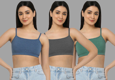 Cup's-In A_Nora Bra Women Minimizer Lightly Padded Bra(Blue, Grey, Green)