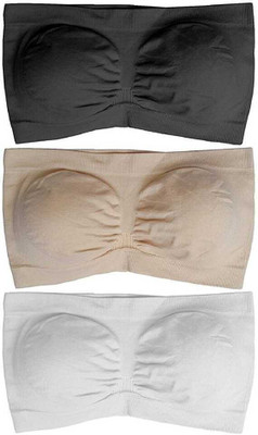 BRATION Women Bandeau/Tube Non Padded Bra(Multicolor)