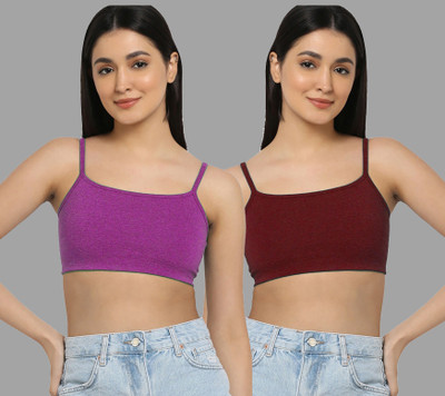 Cup's-In A_Nora Bra Women Minimizer Lightly Padded Bra(Pink, Maroon)