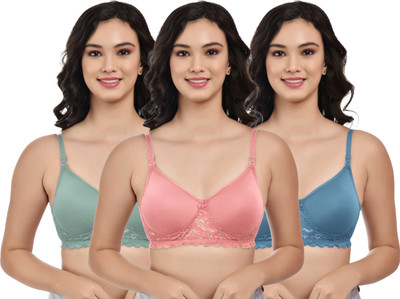 HouseOfCommon Women Push-up Heavily Padded Bra(Multicolor)