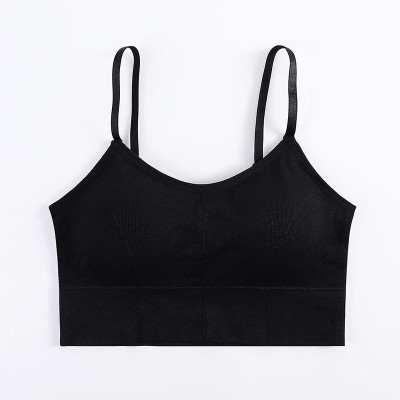 DYZINSTORE Women Sports Lightly Padded Bra(Black)