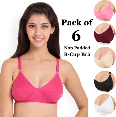 CHILEELIFE Women Everyday Non Padded Bra(Black, Maroon, White, Beige, Pink, Pink)