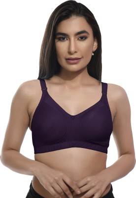 Madam bra Women Minimizer Non Padded Bra(Purple)