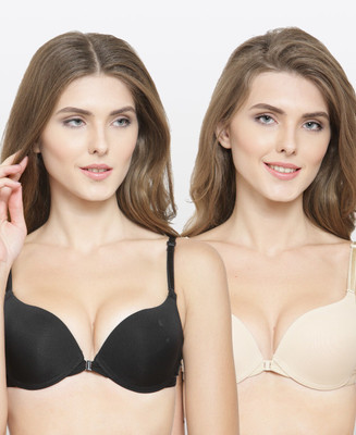 PrivateLifes PrettyCat Multiway Front Open Pushup Bra. Women Push-up Heavily Padded Bra(Multicolor)