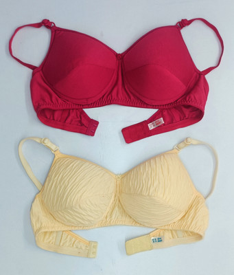 V Fashionic Enterprises WOMEN’S FANCY COMFORT PADDED BRA (PACK OF 2 PCS.) Women Everyday Lightly Padded Bra(Multicolor)