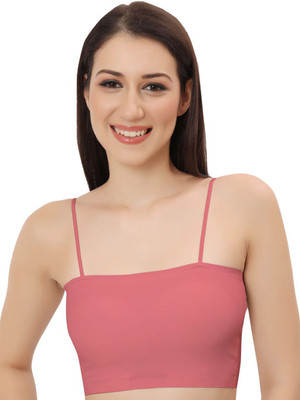 Majestic Solutions Women Bralette Lightly Padded Bra Women Full Coverage Lightly Padded Bra(Pink)