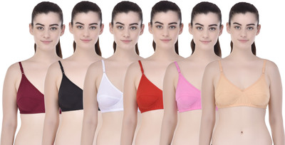 Yana Women Full Coverage Non Padded Bra(Multicolor)