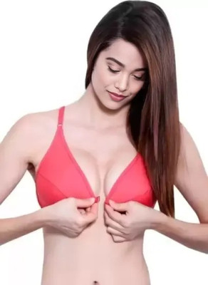 HouseOfCommon Front Open Bra for Women, Girls, and Ladies Women Maternity/Nursing Non Padded Bra(Multicolor)