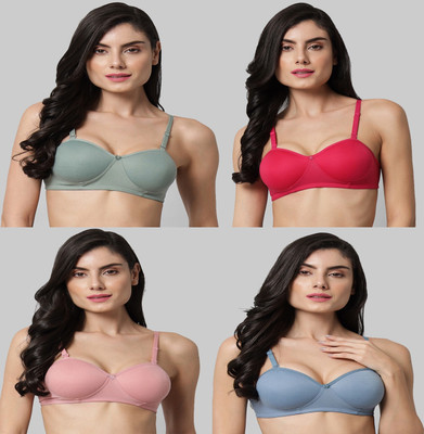 Narsingha Dreams Women Balconette Lightly Padded Bra(Multicolor)
