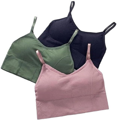 avenvi 0 Women Bralette Non Padded Bra(Multicolor)