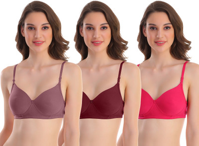 POOJA RAGENEE Padded Bra Women Full Coverage Lightly Padded Bra(Multicolor)