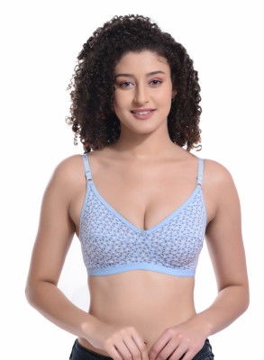 BodyAan Women Full Coverage Non Padded Bra(Blue)