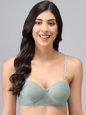 PIBU B-Demi Bra Women Minimizer Lightly Padded Bra(Green)