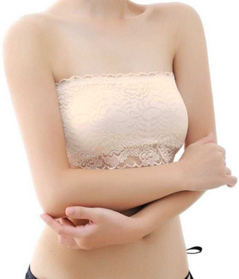 BRATON Women Bandeau/Tube Lightly Padded Bra(Beige)