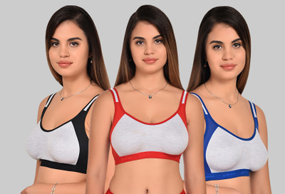 Zivosis Women Sports Non Padded Bra(Multicolor)