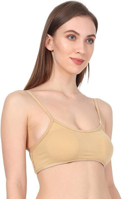 Unique Style 6 Strap Bra Women Full Coverage Lightly Padded Bra(Beige, Red)