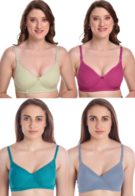 Fashocart Women T-Shirt Lightly Padded Bra(Multicolor)
