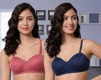 aamarsh D-Demi Bra Women Minimizer Lightly Padded Bra(Red, Blue)